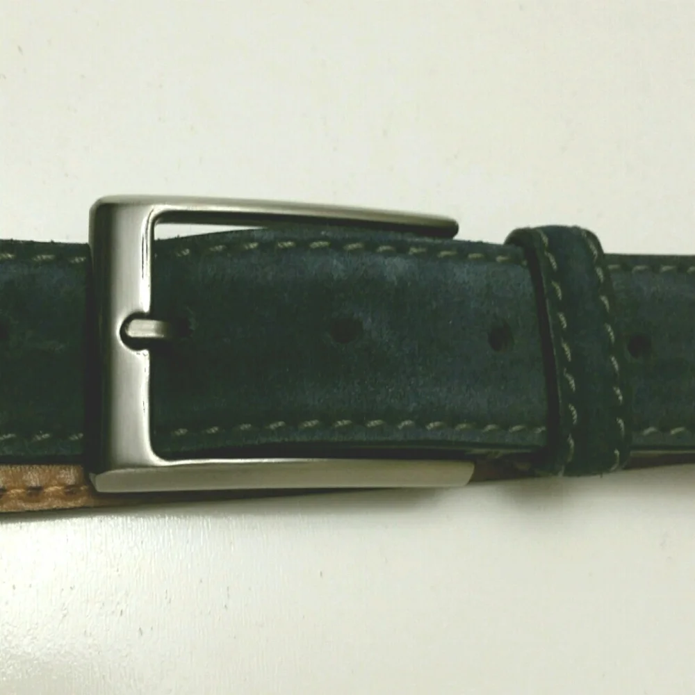 Blue Leather Belt 44